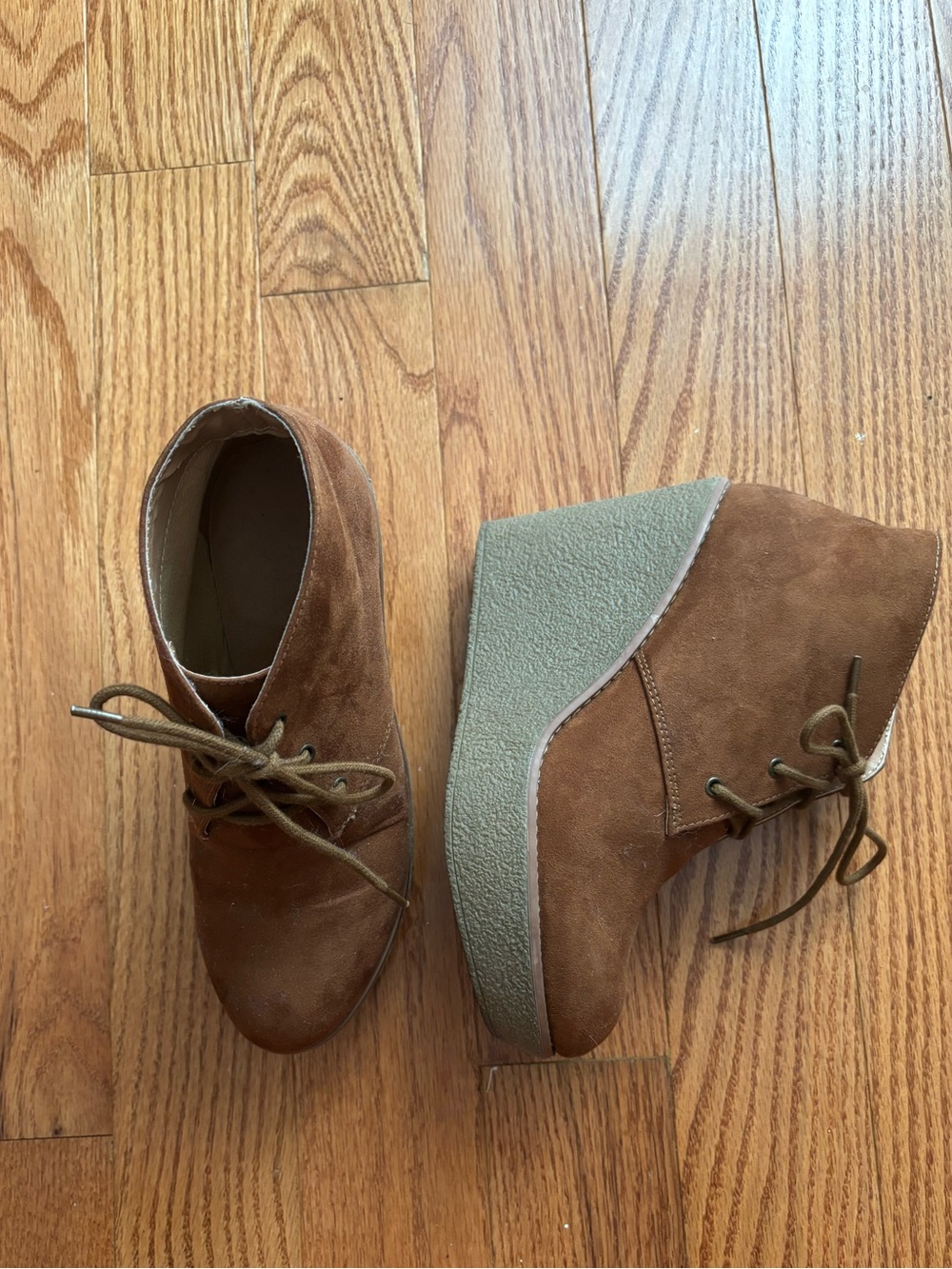 Brown Suedee 4 inch Wedges